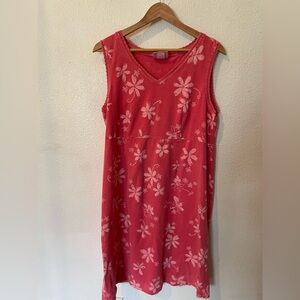 Fresh Produce Pink Floral Dress Size XL 100% Cotton Midi Size XL